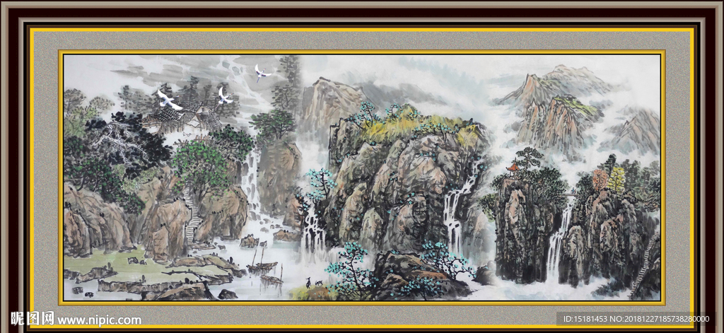 聚宝盆山水