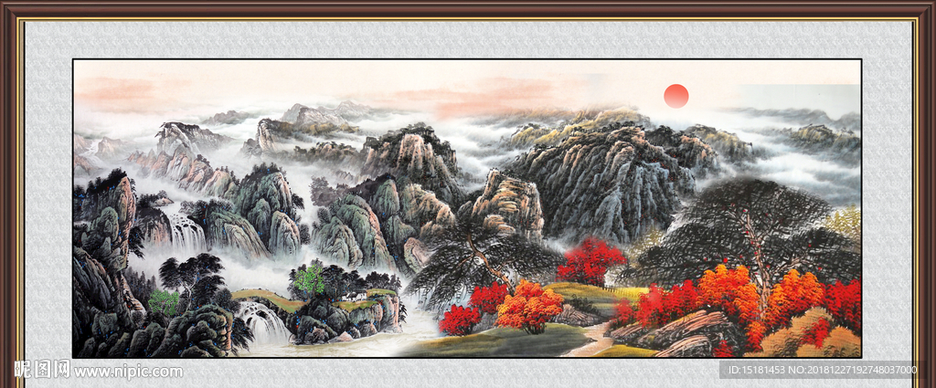 办公室国画 山水国画 山水画