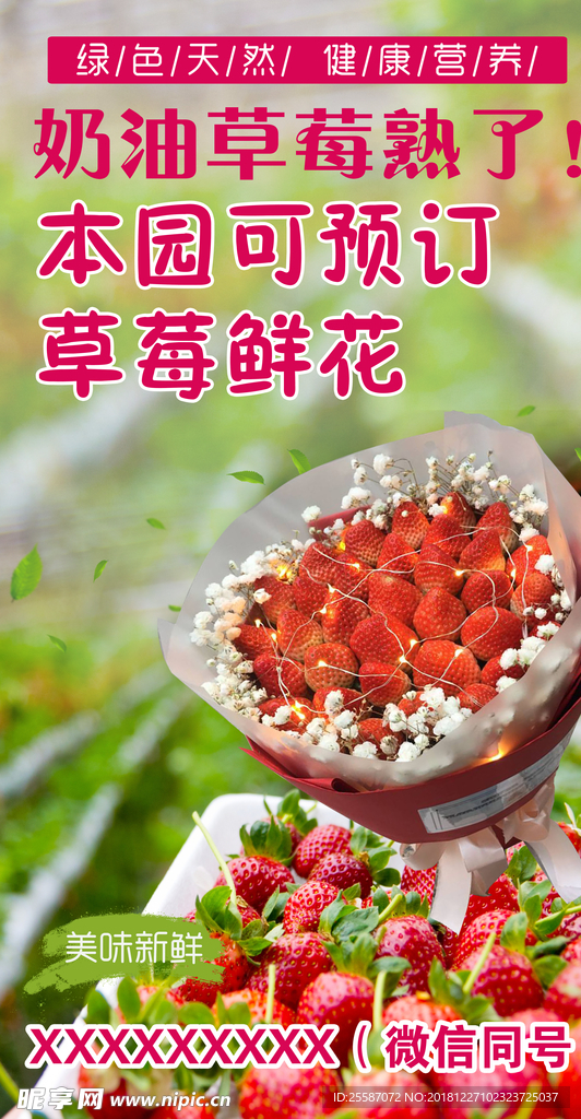 草莓海报