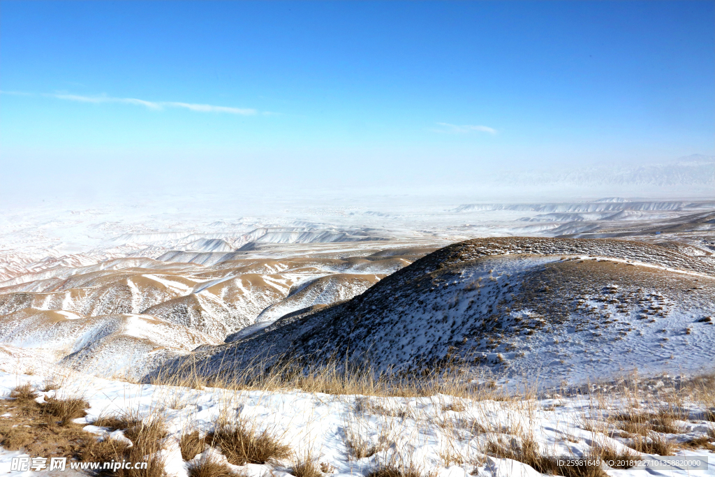 丹霞雪景