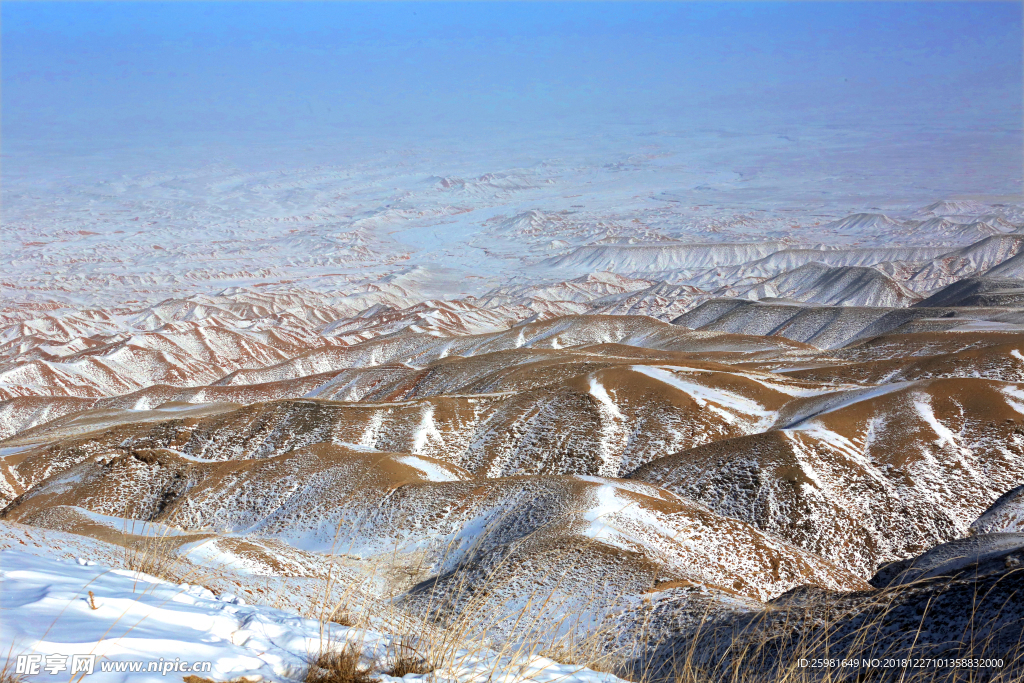 丹霞雪景