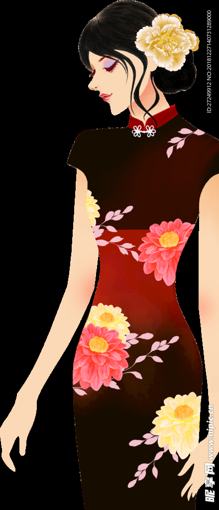 旗袍美女复古