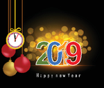 2019新年 海报设计 猪年