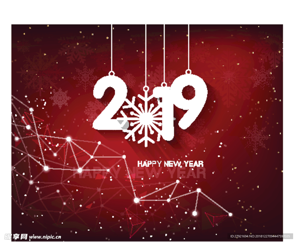 2019新年 海报设计 猪年