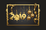 2019新年 海报设计 猪年