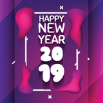 2019新年 海报设计 猪年