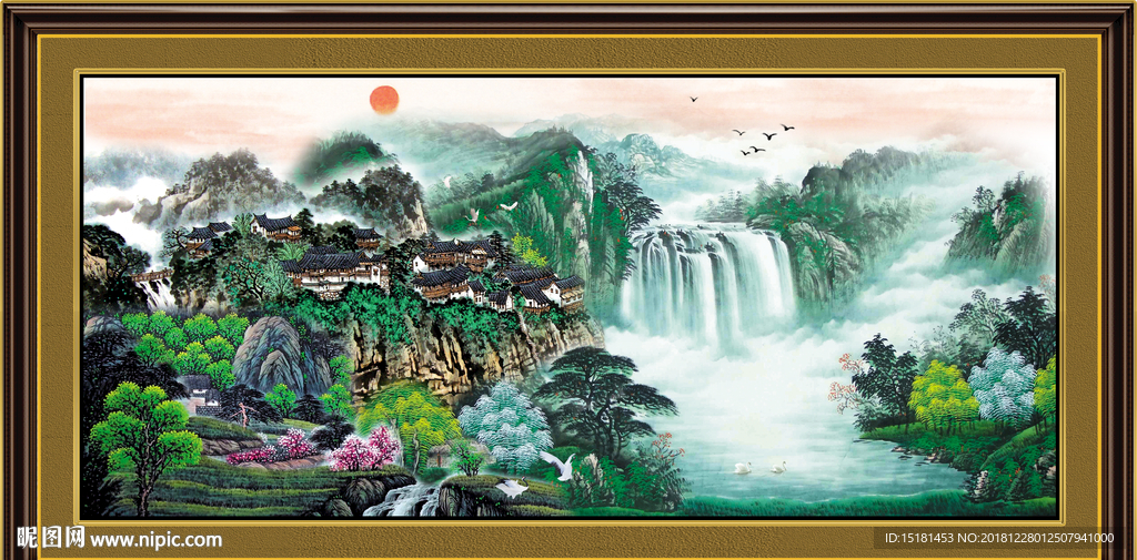 国画泰山