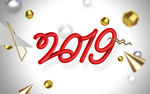 2019新年立体艺术数字设计