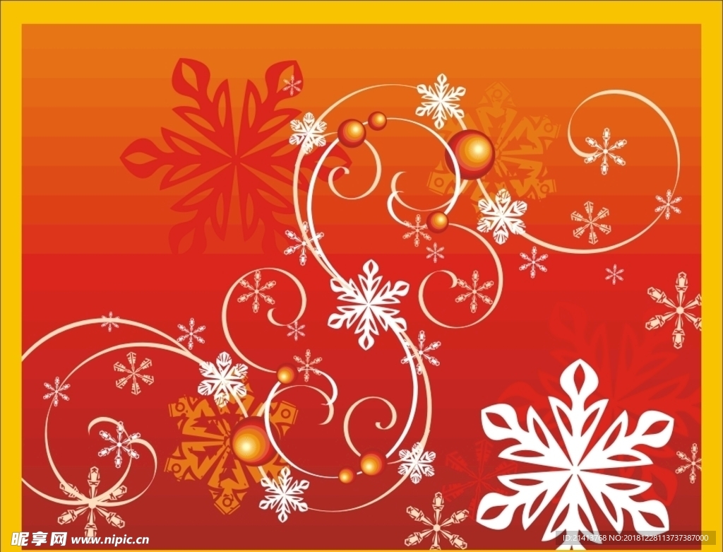 雪花圣诞底纹
