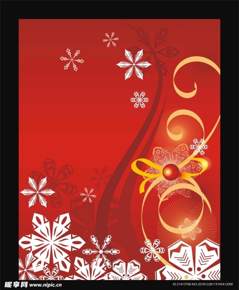 雪花圣诞底纹