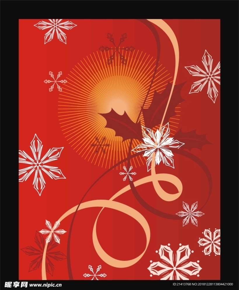 雪花圣诞底纹