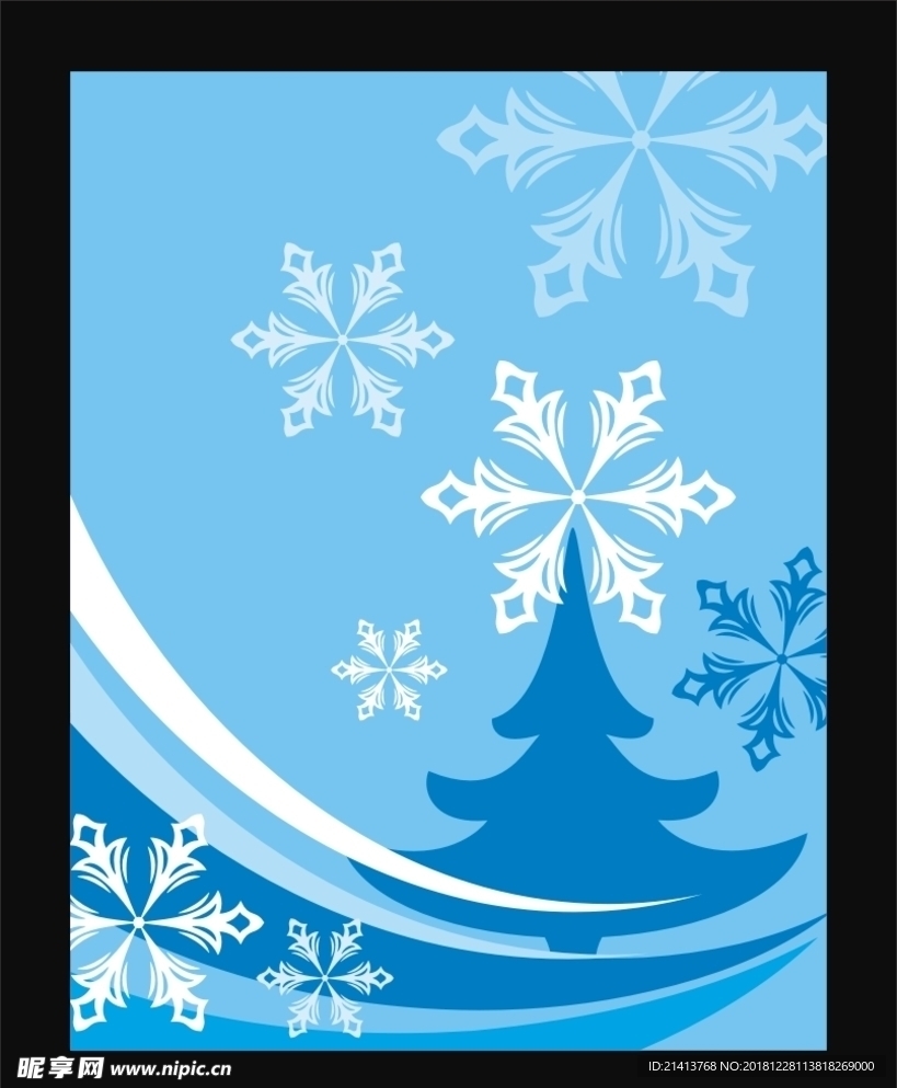 雪花圣诞底纹