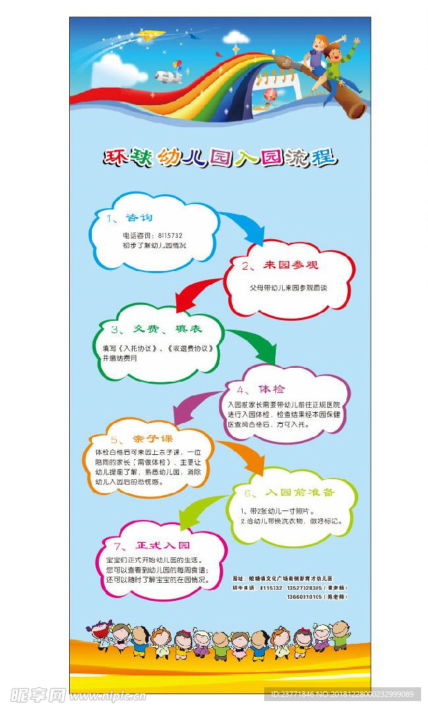 幼儿园展架