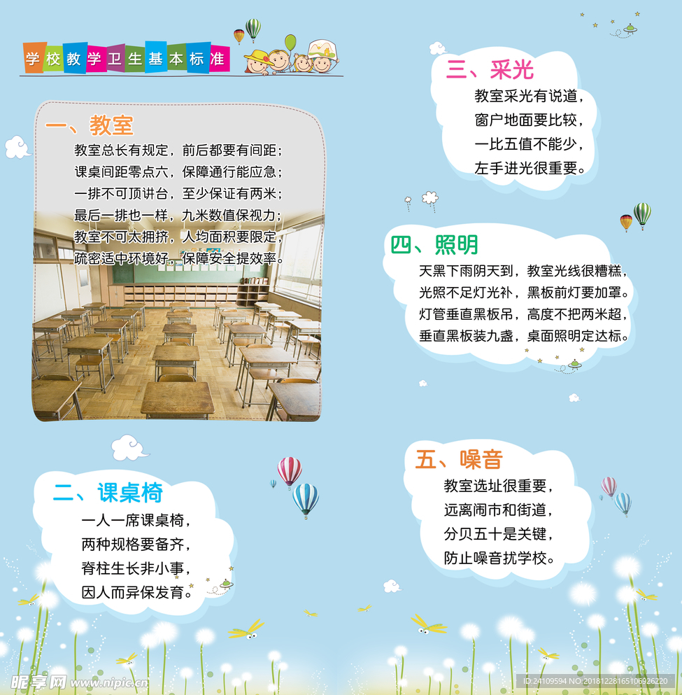 学校教学卫生基本标准内容