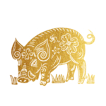 猪剪纸
