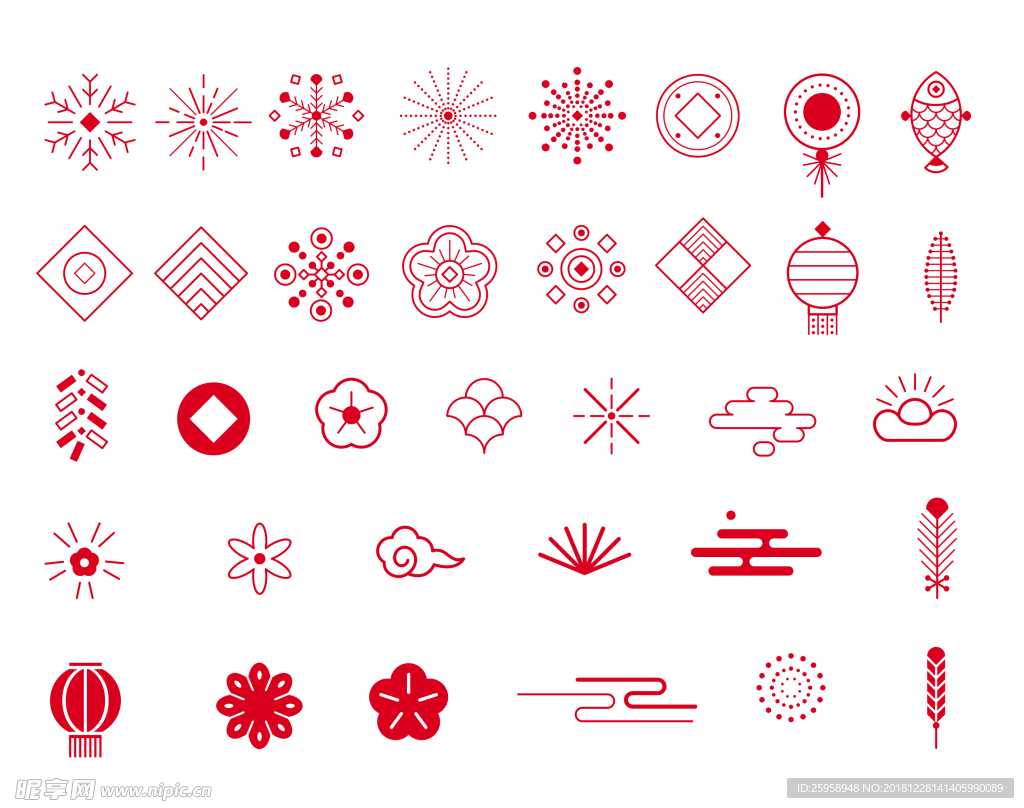 红色图标