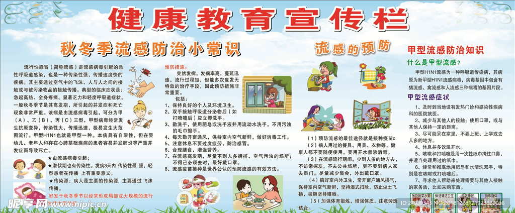 小学健康教育宣传栏