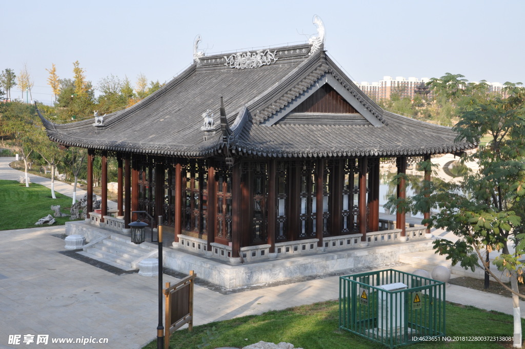 仿古建筑歇山四面厅