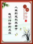 学校 校园 励志 语录 挂画