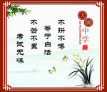 学校 校园 励志 语录 挂画