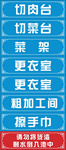 厨房 车间 标示牌