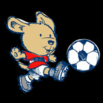 卡通 兔子 踢足球 PNG素材