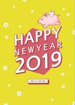 2019 猪 矢量