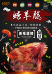 烤羊腿灯箱片
