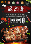 烤肉串宣传栏