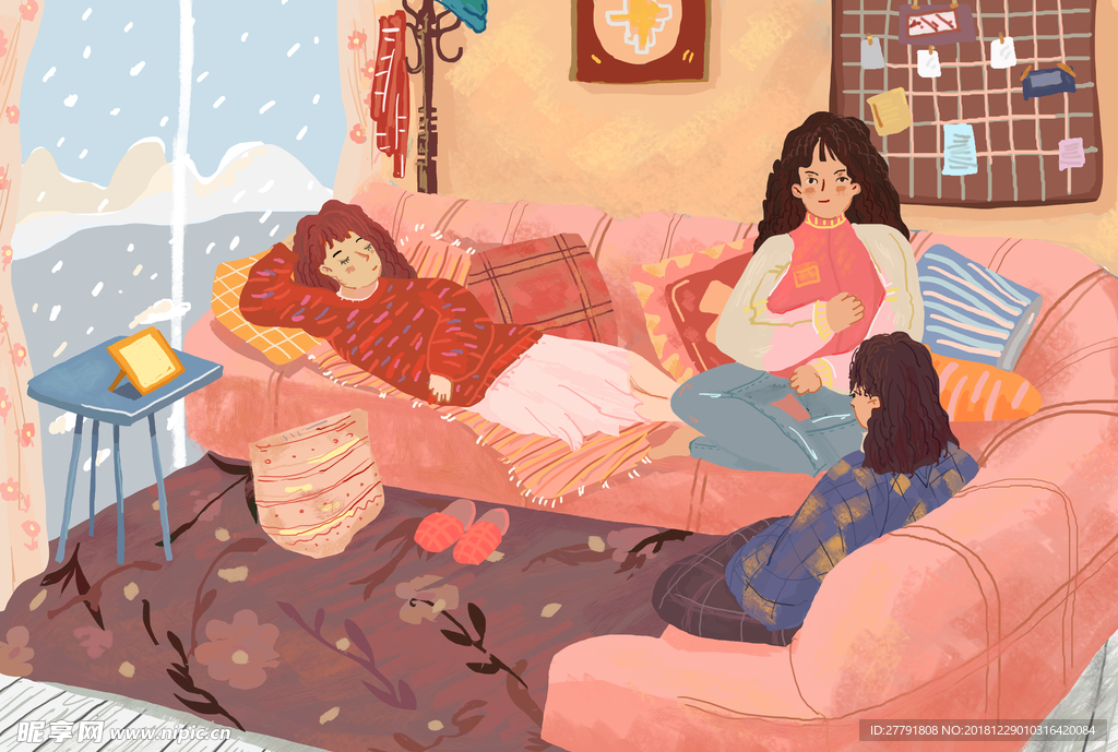 手绘插画