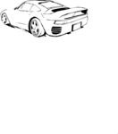 跑车插画速写高清ai矢量文件