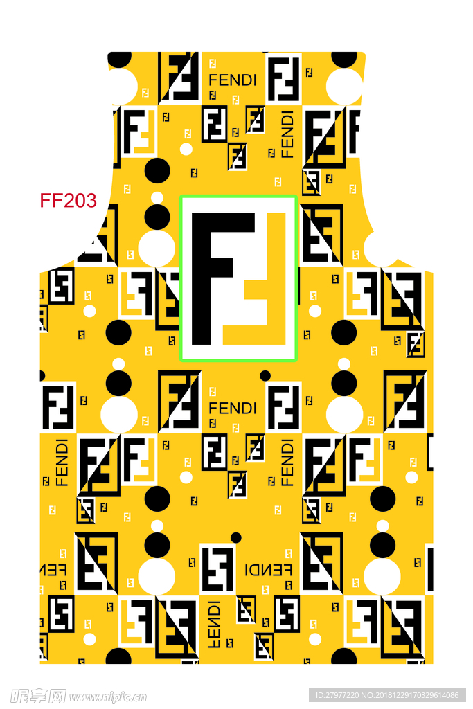 服装品牌设计  FENDI 背