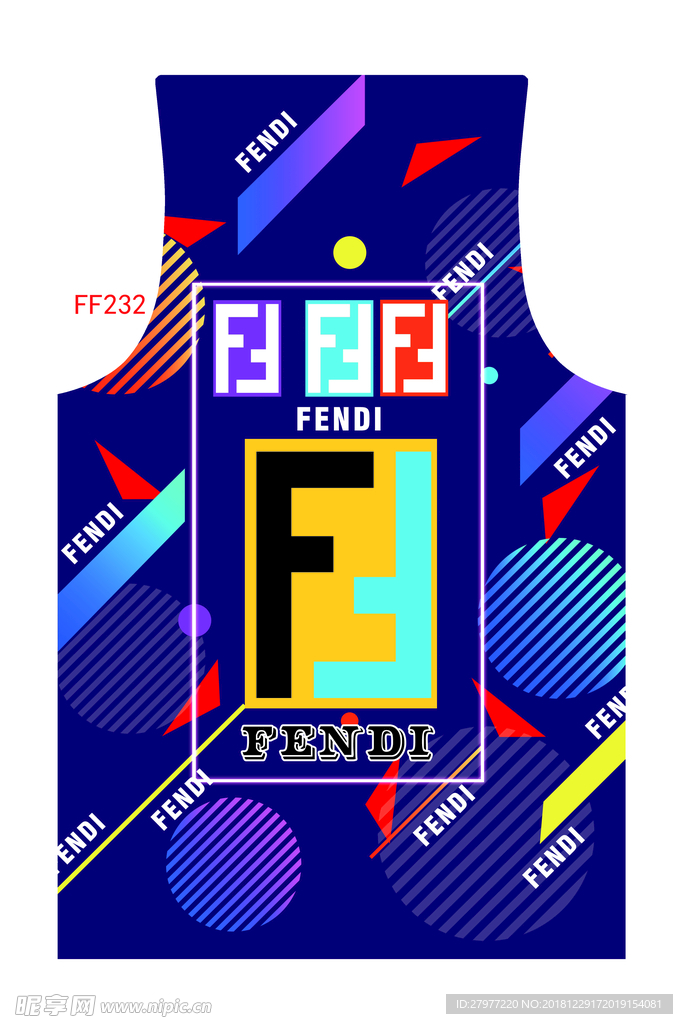 服装品牌设计  FENDI 背