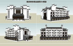 徽派单体商业建筑