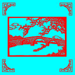 桥梁剪纸