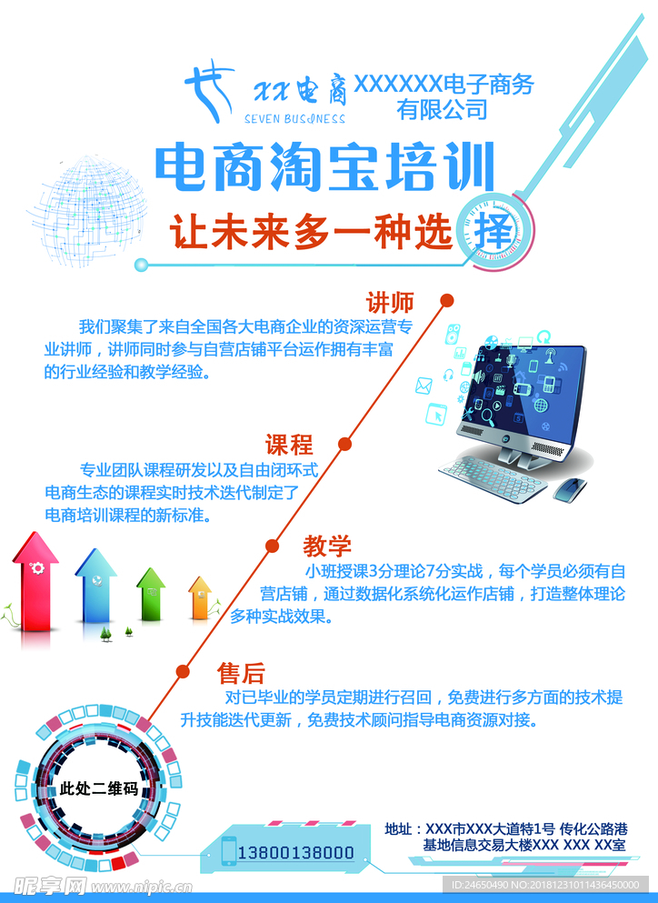 电商淘宝培训精美海报