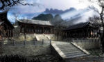 山中寺庙设计画册图片
