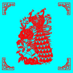 孔雀剪纸