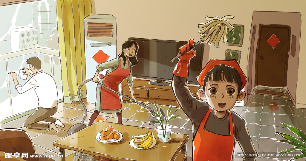 新春节日插画