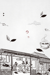 创意线条中国风海报素材