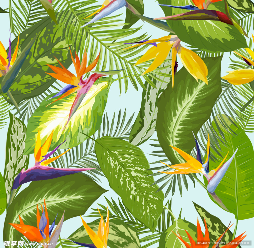 热带植物叶子壁纸