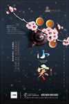 中国风传统节气小寒海报
