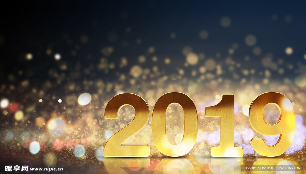 2019 创意 3D  新年