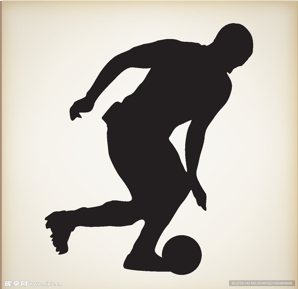 矢量人物剪影 黑白人物剪影