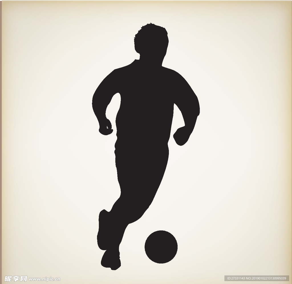 矢量人物剪影 黑白人物剪影