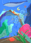 唯美城市插画