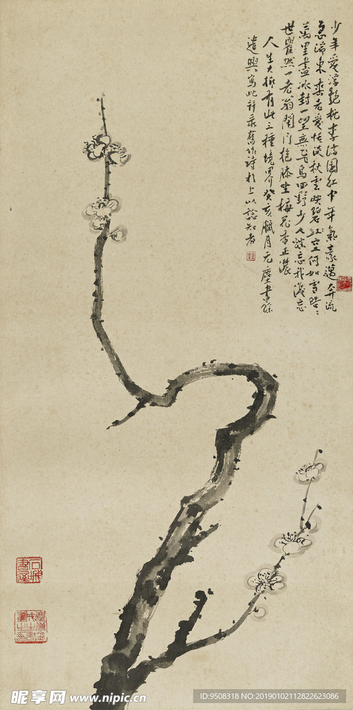 枯梅图