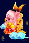 新年小猪元素
