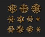 金色雪花