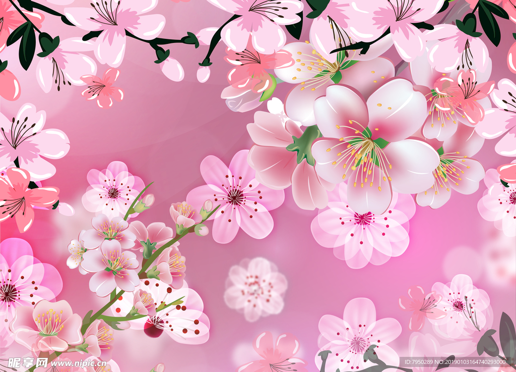 花朵背景墙